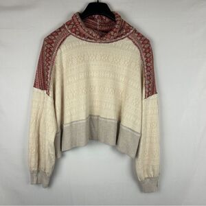 We the free AT THE LODGE TURTLENECK PULLOVER sweater Small